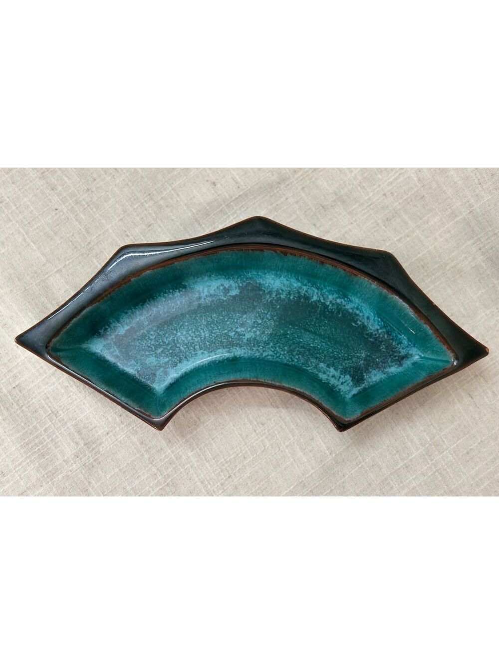 Vintage Blue Mountain Pottery Chip Dip Replacement Canada Green Drip Glaze #1